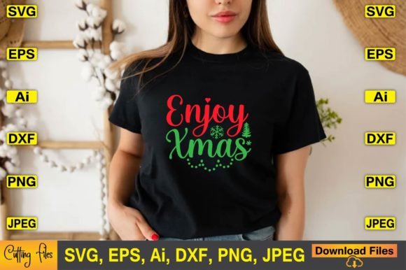 Download Enjoy Xmas SVG Vector Cutting Files - Joy Collection