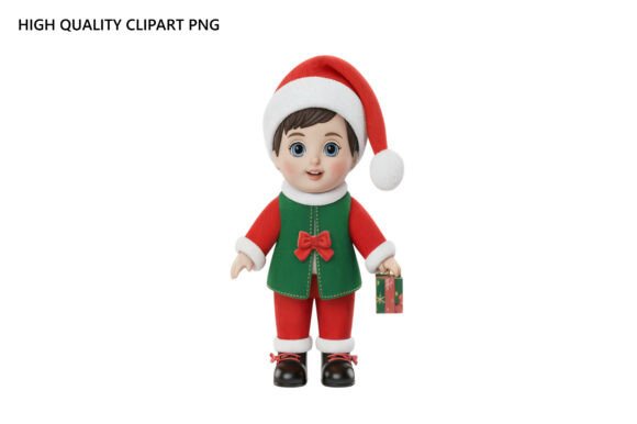 Download Festive Girls Clipart for Holiday Crafts - Holiday crafts Collection