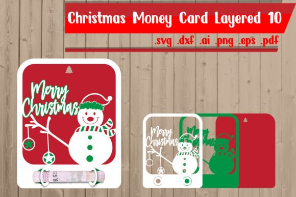 Download Christmas Money Card Layered 10 - Premium Resources