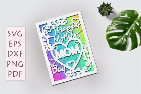 Download Mothers Day Card Papercut Template - Papercut template Collection