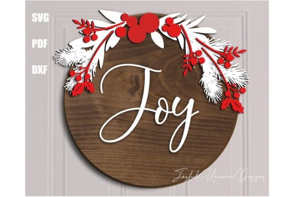 Download Joy Christmas Door Hanger SVG File - Joy Collection