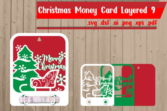 Download Christmas Money Card Layered 9 - Premium Resources