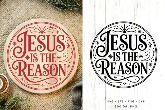 Download Jesus Christmas Round Sign SVG PNG - Christmas round sign svg png Collection